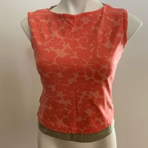 Nike reversible pink and tan top , New size M